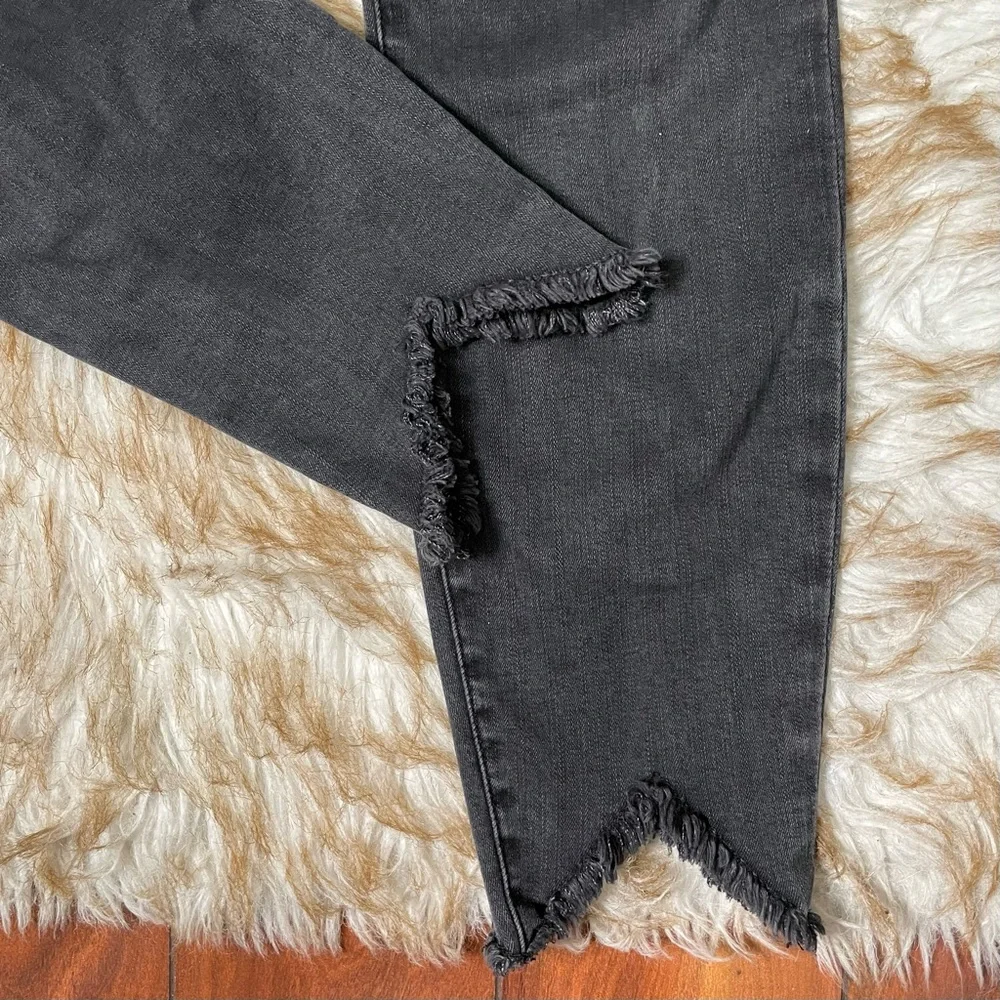 Frame Le Skinny de-Jeanne double triangle raw hem crop - Picture 7 of 11